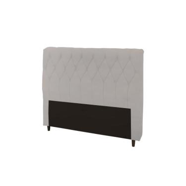 Imagem de Cabeceira Viena Plus Casal 1400mm Veludo Adar Off White - Simbal
