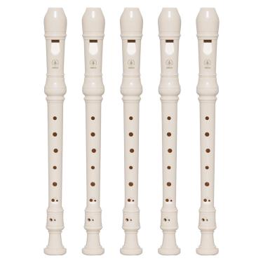 Imagem de Kit 5 Flautas Doce Soprano Barroca Em C YRS-24B Yamaha