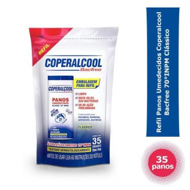 Imagem de Refil Panos Umedecidos Coperalcool Bacfree 70 35un