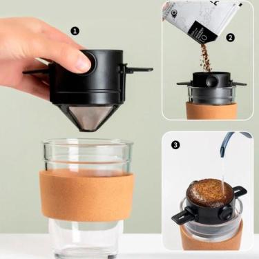 Imagem de Mini Coador De Café Pequeno Portátil Individual Prático