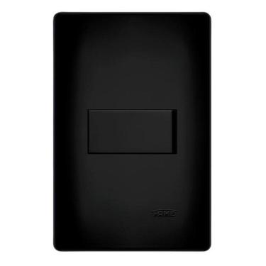 Imagem de Interruptor Parelelo 16A Fame Placa 4X2 Habitat Black Preto