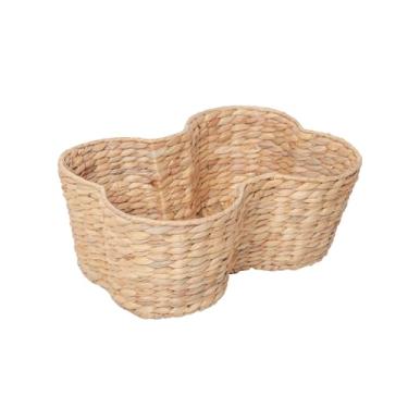 Imagem de JJSQYLAN Cesta de brinquedo para cães de jacinto de água, cesta de armazenamento de brinquedos para cães em forma de osso, cesto organizador de brinquedos para animais de estimação, feito à mão 40,6