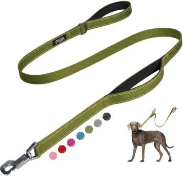 Imagem de Coleira para cães Fida Heavy Duty de 1,5 m com 2 alças acolchoadas ref