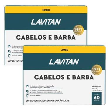 Imagem de kit 2 und Lavitan Cabelo e Barba 60 Cps - CIMED