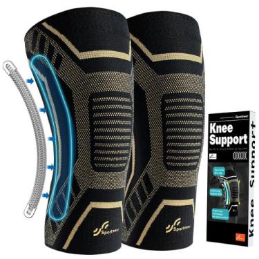 Imagem de Joelheira Sportneer Copper Compression Manga Preta XL
