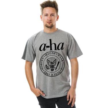 Imagem de Camiseta camisa A-HA, banda new wave anos 80 varias cores exclusiva un