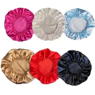 Imagem de Touca de Cetim anti frizz para dormir confortável - Herdeiras Pijamas,