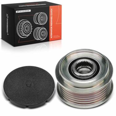 Imagem de A-Premium Polia de embreagem de roda livre do alternador compatível com Hyundai Elantra 2017-2020 1.4L 2.0L, Kona 2018-2020 2.0L, 6 ranhuras no sentido horário