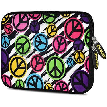 Imagem de Amzer Bolsa de neoprene de designer de 25,5 cm para tablet, eBook e netbook - Peace United (AMZ5151105)