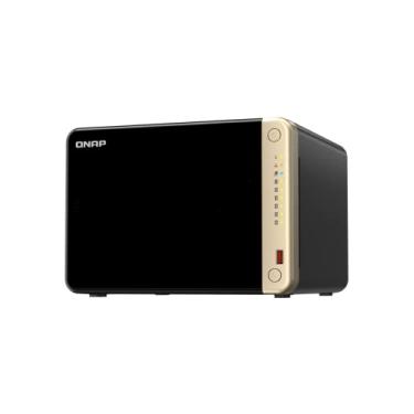 Imagem de QNAP TS-664-8G-US 6 Bay Desktop NAS de alto desempenho com processador Intel Celeron Quad-core, slots M.2 PCIe e conectividade de rede dupla de 2,5 GbE (2,5G/1G/100M) (sem disco)