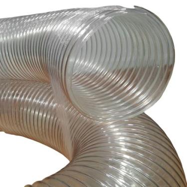 Imagem de Rolo de 10 Metros de Mangueira Vácuo Ar PU Cobreado 6 Polegadas Borrac