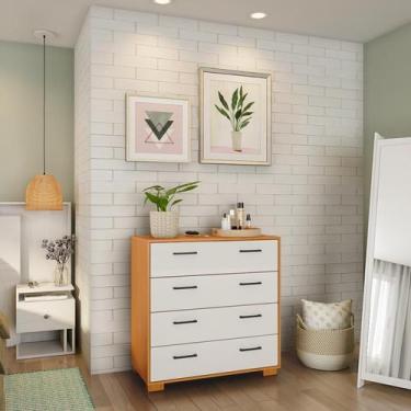 Imagem de Cômoda Rennes 4 GV Freijó e Off White - Mobly