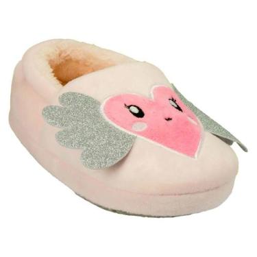 Imagem de Pantufa Infantil Antiderrapante Menina Bebe Coração Pimpolh - anjo da 