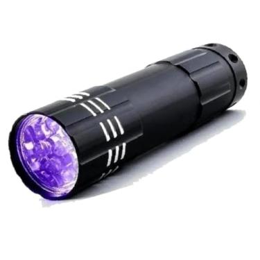 Imagem de Lanterna Luz Negra UV Portátil Detecta Urina de Gato Escorpião Dinheiro Falso Unhas em Gel