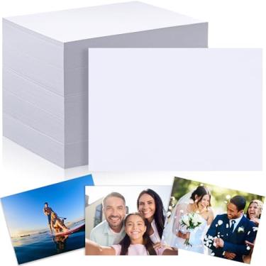 Imagem de Fainne 600 folhas de papel fotográfico 12,7 x 17,8 cm brilhante dupla face 24,5 kg 9,5 mil 200gsm papel fotográfico brilhante cartolina para impressão a jato de tinta, fazer fotos, calendário, cartões