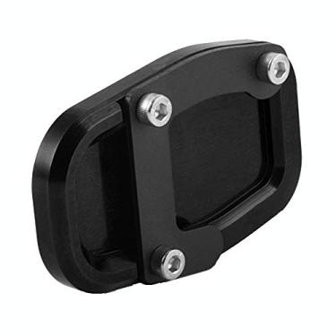 Imagem de Acc-Creativity Suporte de pé de motocicleta com ampliador lateral para placa de extensão compatível com Ducati Multistrada 950 1200 1260 2017-2020 (preto)