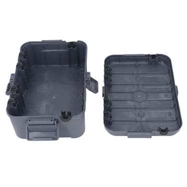 Imagem de Caixa de Conexão Elétrica à Prova d'água, Caixa de Conexão Extensão Elétrica à Prova d'água Ao Ar Livre Quadrada Com Orifícios Pendurados para Decoração Luz Férias (Cinza)