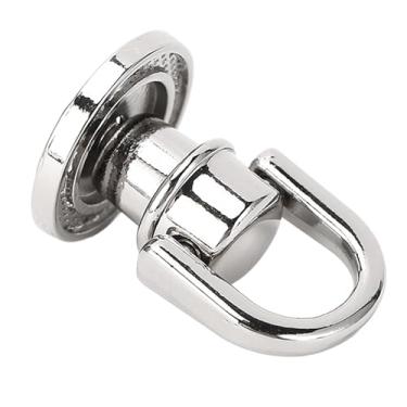 Imagem de 15x17mm 20 PCs D Bolsa de Rebite de Anel, Ferro Liga Zinco Colarinho Estimação, Instalação Fácil para Jaquetas Couro, Calças, Mochilas, Design Rebite do Mamilo Boêmio (Prata)