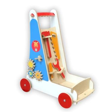 Imagem de Carrinho De Ferramentas Em Madeira - 10 - Toptoy Brasil