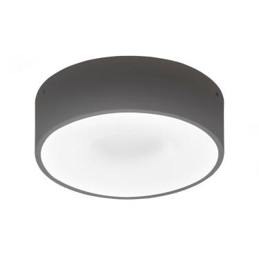 Imagem de Plafon Taschibra Sushi Redondo Com 4 Lâmpadas 4000k Bivolt Preto