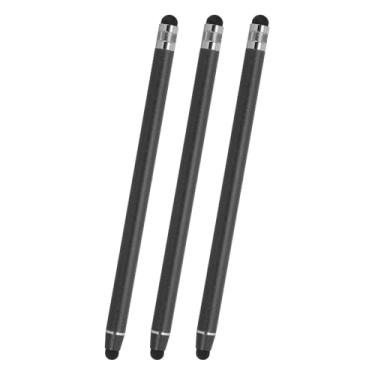 Imagem de PATIKIL 3 canetas Stylus para telas sensíveis ao toque, 2 em 1, de alta sensibilidade, caneta capacitiva para celulares, tablets, laptops, dispositivos com tela sensível ao toque, preta