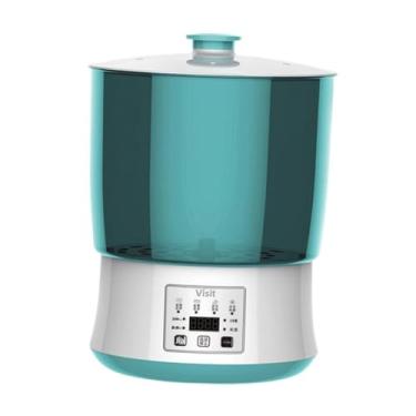 Imagem de Fenteer Máquina de brotos de feijão Sprouts de feijão kit de sementes de sementes Natto iogurte fabricante de feijão MUNG, 2 Camadas