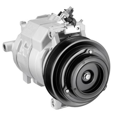 Imagem de SYKRSS Compressor A/C de ar condicionado 158346 com embreagem compatível com Chrysler Town & Country, compatível com Dodge Grand Caravan, VW Routan, 2008-2010, 4.0L V6
