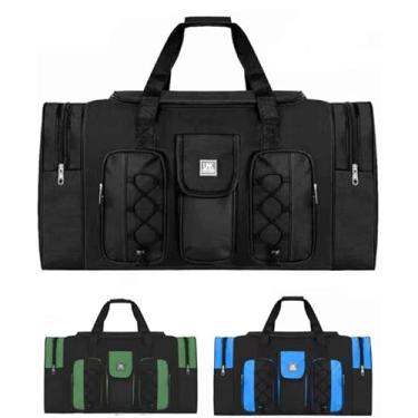 Imagem de Mala de Viagem Espaçosa, 70 Litros, Alças Reforçadas, Tamanho Médio (Preto)