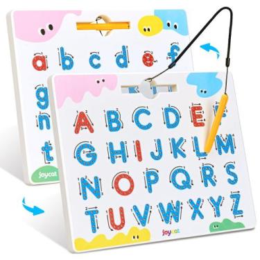 Imagem de Placa de rastreamento de letras magnéticas JoyCat 2 em 1 para crianças
