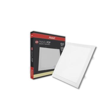 Imagem de Painel Led POP Embutir Quadrado 30W 4.000K 40x40 Branco - Avant