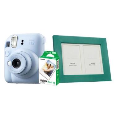 Imagem de Kit Instax Mini 12 Azul + 10 FT + 5 Porta Retrato Verde