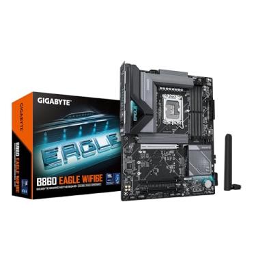 Imagem de GIGABYTE Placa-mãe B860 Eagle WIFI6E - Intel Core Ultra Series CPUs, 12+1+2+1 fases VRM, até 9066MHz DDR5, 1xPCIe 5.0 + 2xPCIe 4.0 M.2, LAN 2.5GbE, WiFi 6E, USB 3.2 Gen 2x2