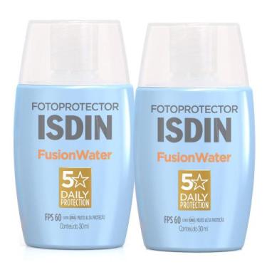 Imagem de Kit 2 Protetor Solar Facial Isdin Fusion Water Oil Control FPS 60 com 