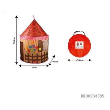 Imagem de Barraca Casinha De Jardim Infantil - oem, Vermelho