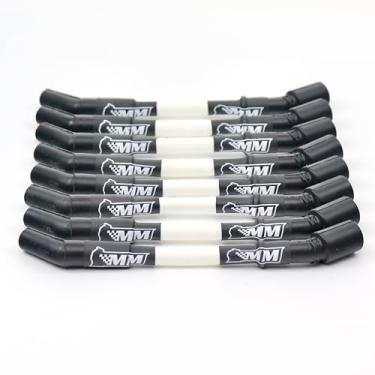 Imagem de Michigan Motorsports LS Conjunto de fios de vela de ignição fios de desempenho de 10 mm - Serve para LS1 LS2 LS3 L99 L76 L77 Camaro Firebird Corvette (branco)