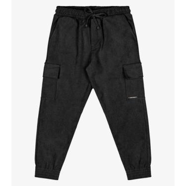 Imagem de Calça Infantil Menina Jogger Trick Nick Preto, Preto, 6