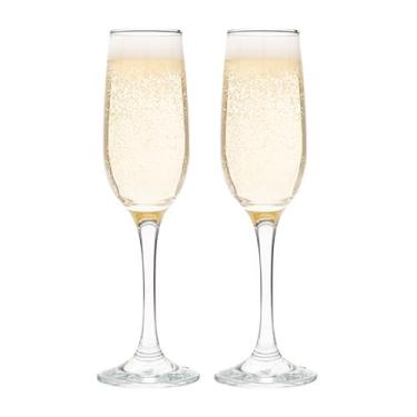 Imagem de Vikko Taças de champanhe, taça de champanhe para torrar, taças de champanhe cristalinas, conjunto de 2 elegantes taças de vinho espumante