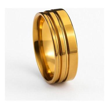 Imagem de Aliança Compromisso Namoro Para Casal Feita Em Aço Inox - Nevatto Aces