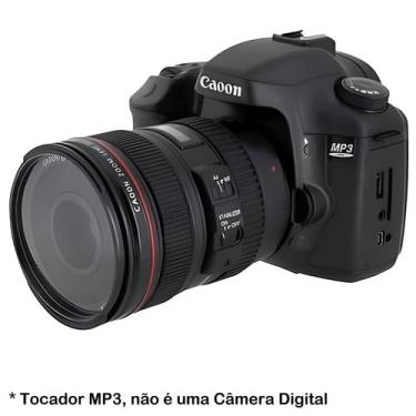 Imagem de Tocador MP3 Player Music Station em Formato Câmera DSLR - WorldView