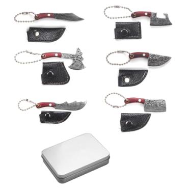 Imagem de Generic Conjunto De Mini Facas, Pequeno Com Bainha, Canivetes Para Colecionadores, Presentes E Abridor Embalagens, Cortador Caixa (6)