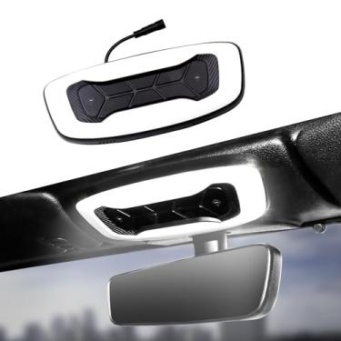 Imagem de RERPRO Luz de leitura de teto do banco dianteiro compatível com Jeep Wrangler JL 4XE Gladiator JT 2018-2023 Acessórios Lâmpada de teto, 11300K Branco 137 LEDs