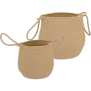 Imagem de Chartier Cesta Tecido Natural 2Pç