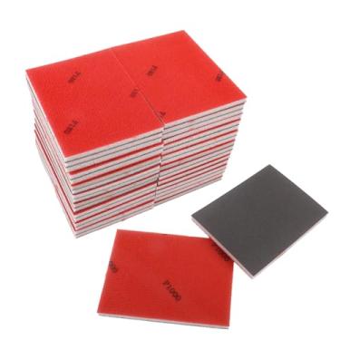 Imagem de Klmnop 36 peças de esponja de lixa de grão 180-3000, lixa de espuma macia, bloco de lixamento ultrafino e seco para polimento de parede de gesso de móveis de madeira, metal, automóvel, (preto)