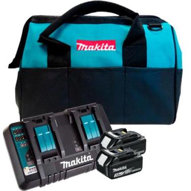Imagem de Kit Baterias 3Ah 18V Com Carregador Duplo 127V MAKITA - MAKITA ACESSOR