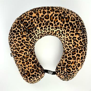 Imagem de Almofada de Pescoço Para Viagem Portátil Confortável Premium (Onça Marrom)