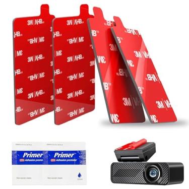 Imagem de 4 peças de fita dupla face 3M VHB para câmera de painel, almofadas adesivas retangulares de dupla face de 7,2 x 3,6 cm, fita adesiva dupla resistente para suportes de câmera