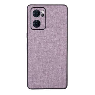 Imagem de Capas Compatível com OPPO Reno 7 5G,Design de padrão de tela,Pproteção completa de 360°,Pplástico macio,Proteção contra queda-Purple