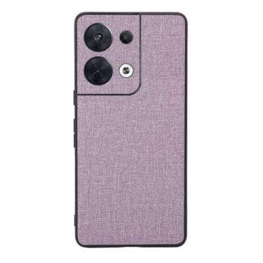 Imagem de Capas Compatível com OPPO Reno 8,Design de padrão de tela,Pproteção completa de 360°,Pplástico macio,Proteção contra queda-Purple