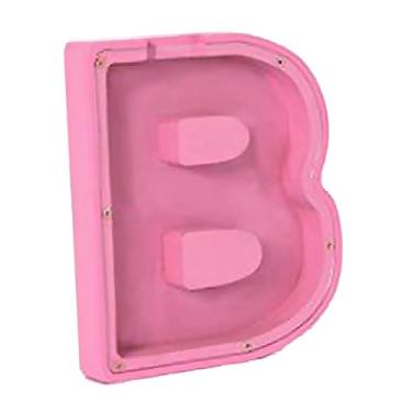 Imagem de Ｂｅｓｇａ Caixa de dinheiro com letras de madeira, alfabeto, moedas, cofrinho, presentes divertidos para crianças e adultos, Letter B