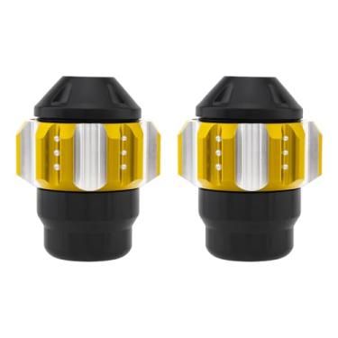 Imagem de Windance 2 peças deslizantes para quadro de roda dianteira, garfo de liga de alumínio, proteção contra colisão copo de decoração para motocicletas, motocross, ciclomotores, scooters Dirt Pit Bikes